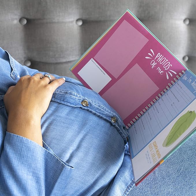 My Pregnancy Journal and Baby Memory Book - Baby Scrapbook and Photo Album - Perfect Pregnancy Gifts for First Time Moms - Picture and Milestone Books for Toddlers - Keepsake for Parent