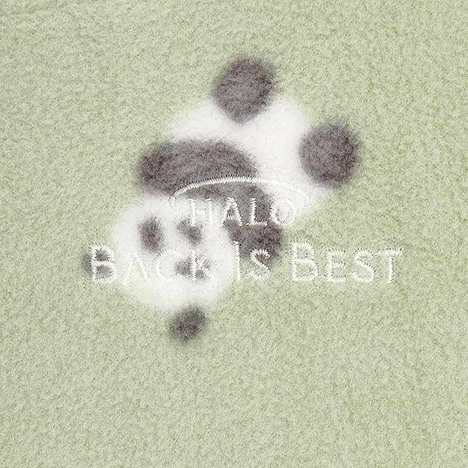 HALO Micro-Fleece Sleepsack Swaddle, 3-Way Adjustable Wearable Blanket, TOG 3.0, Cozy Pandas, Newborn, 0-3 Months