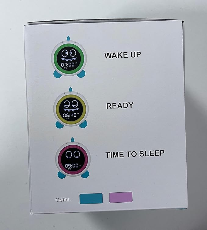 Kids Alarm Clock, Toddler Sleep Training Clock with Night Lights, Sound Machine, Time to Wake Dinosaur Alarm Clock for Children, Gift Ideas for Kids Toddler Boy Girl (Green)