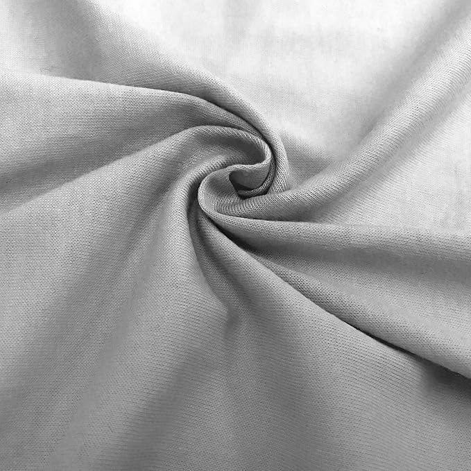 American Baby Company 3 Pack 100% Natural Cotton Fitted Crib Sheets 52" x 28" - Soft, Breathable, Hypoallergenic & Gentle Toddler Bed Sheets, Grey, Neutral for Boys & Girls