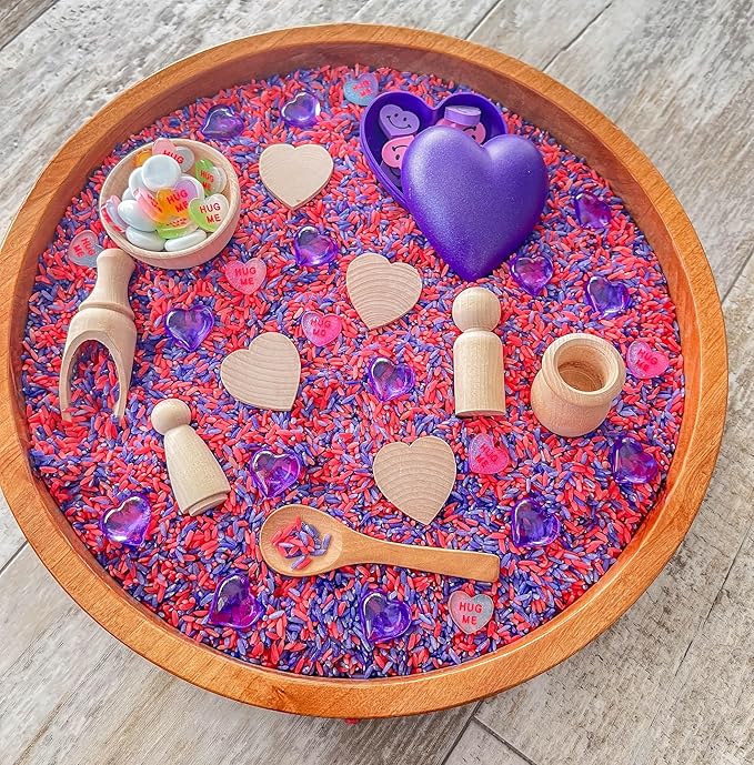 Kids Sensory bins Montessori sensory bin, sensory toys, Sensory bins, Sensory Bin For Preschoolers (Valentine Day Hearts)