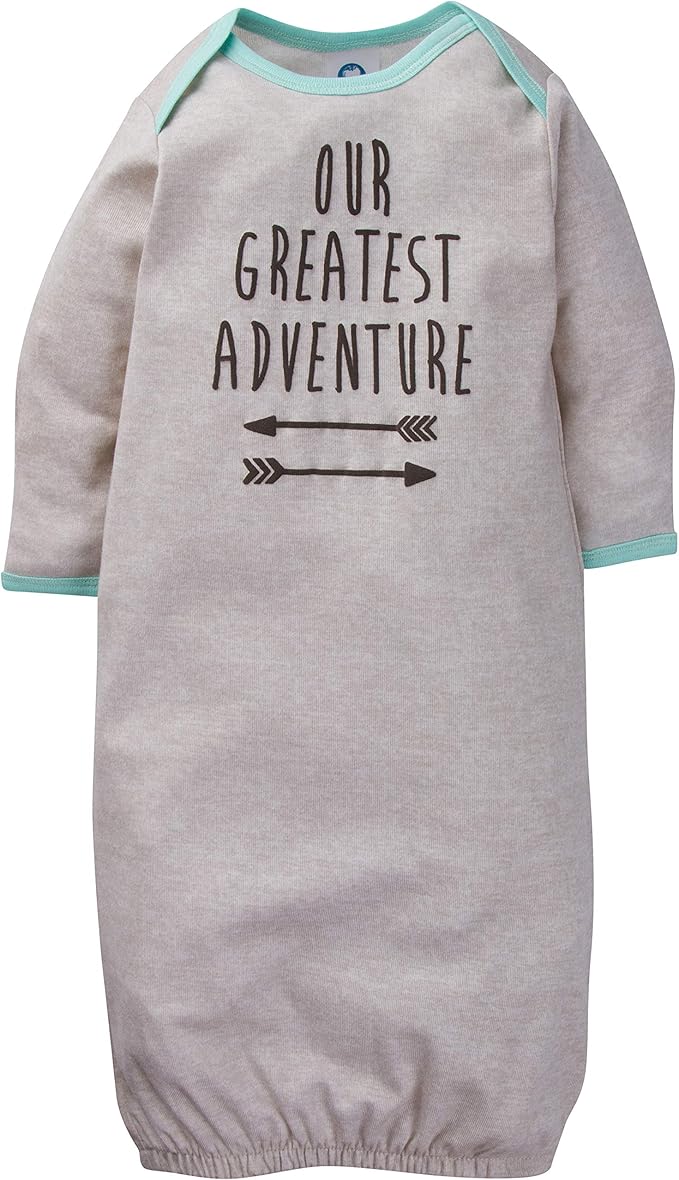 Gerber unisex-baby Baby Boy and Girls 4-pack Sleeper Gown