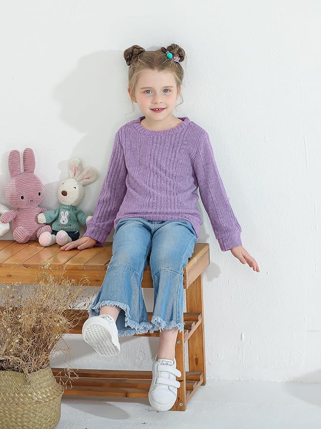 Mioglrie Toddler Girl Clothes Little Girl Denims Outfits Jeans Pants Set Little Baby Toddler Baby Clothes for Girl
