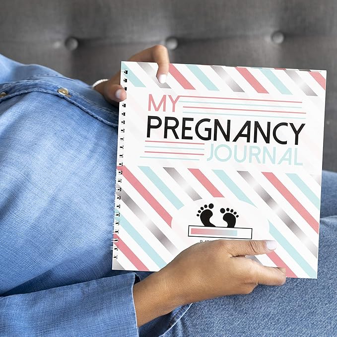 My 9 Month Journey | Pregnancy Journal Memory Book with Stickers | Baby Scrapbook and Photo Album | Pregnancy Must Haves for First Time Moms | Great Picture and Milestone Books for Toddlers.