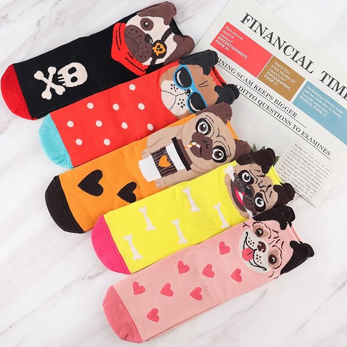 Jeasona Women's Cat Socks Cat Gifts Cute Animal Socks Dog Owl Gifts for Women