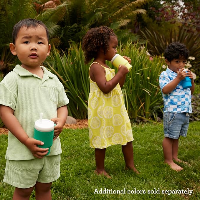 Infantino My 1st Tumbler – Adorable Miniature Tumblers with Leak-Resistant Straw and Toddler-Friendly Handle, Encourages Hydration, Easy to Clean, 9 fl. oz, 2 Pack, Alpine & Ocean