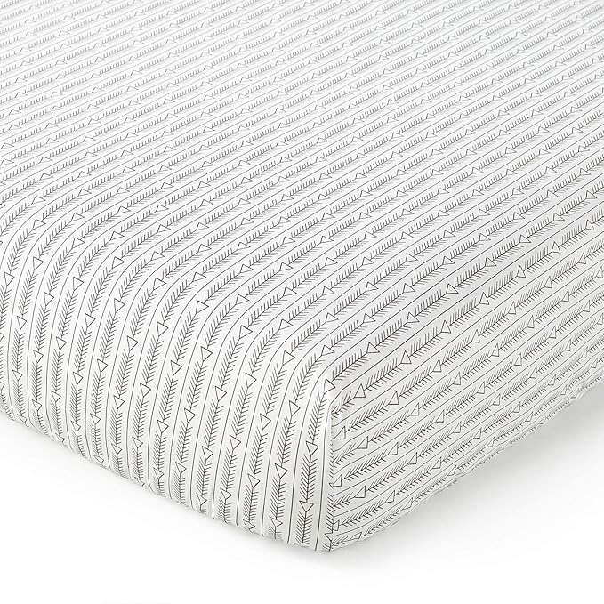 Levtex Baby Nest & Nod Riley 3pc Bedding Set, Cotton, Charcoal (Quilt, Dust Ruffle, Crib Fitted Sheet)