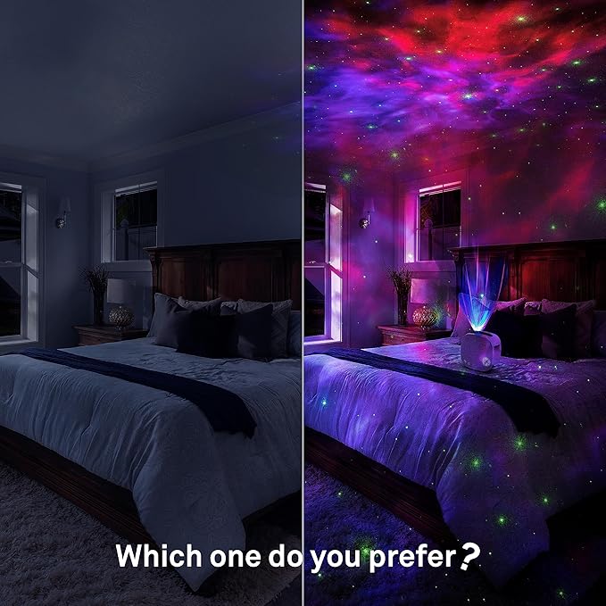 Galaxy Projector,Night Light Star Projector with Bluetooth Speaker, Remot Control LED Nebula Cloud Gift for Kids Room Bedroom Decor, Accompany,Night Light Ambiance