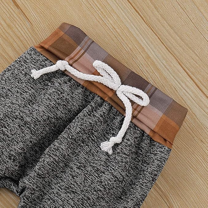 Toddler Baby Boy Clothes Infant Newborn Boy Outfit Long Sleeve Hoodie Sweatshirt Pants Fall Winter Clothes Set