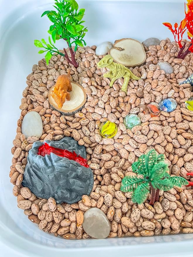 Kids Sensory bins Montessori sensory bin, sensory toys, Sensory bins, Sensory Bin For Preschoolers (Dinosaur)