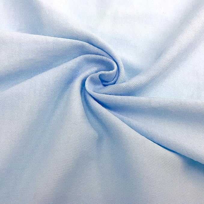 American Baby Company 3 Pack 100% Natural Cotton Fitted Crib Sheets 52" x 28" - Soft, Breathable, Hypoallergenic & Gentle Toddler Bed Sheets, Blue Star/Zigzag, Neutral for Boys & Girls