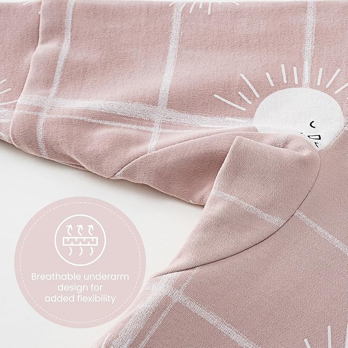 Unisex Sleeping Bag for Babies and Toddlers 1.0 Tog Sleep Sack 0-6Months, Newborn Sleep Sack, Wearable Blanket Baby, One Piece Long Sleeves, Gifts for Baby