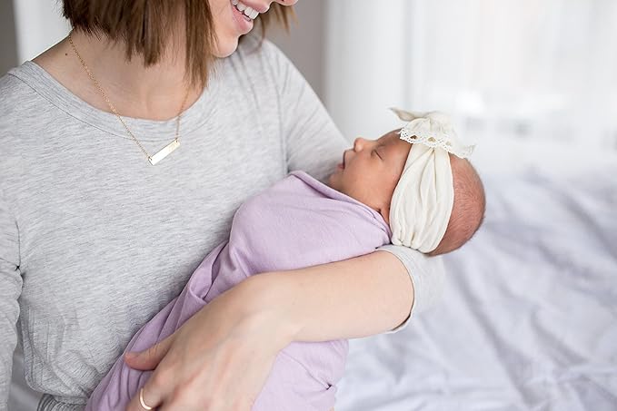Copper Pearl Baby Swaddle Blanket - Premium Knit Baby Blanket, Large Soft Stretchy Receiving Blankets for Baby Boy and Girl, Swaddles for Newborn, Infant, and Toddler (Lily)