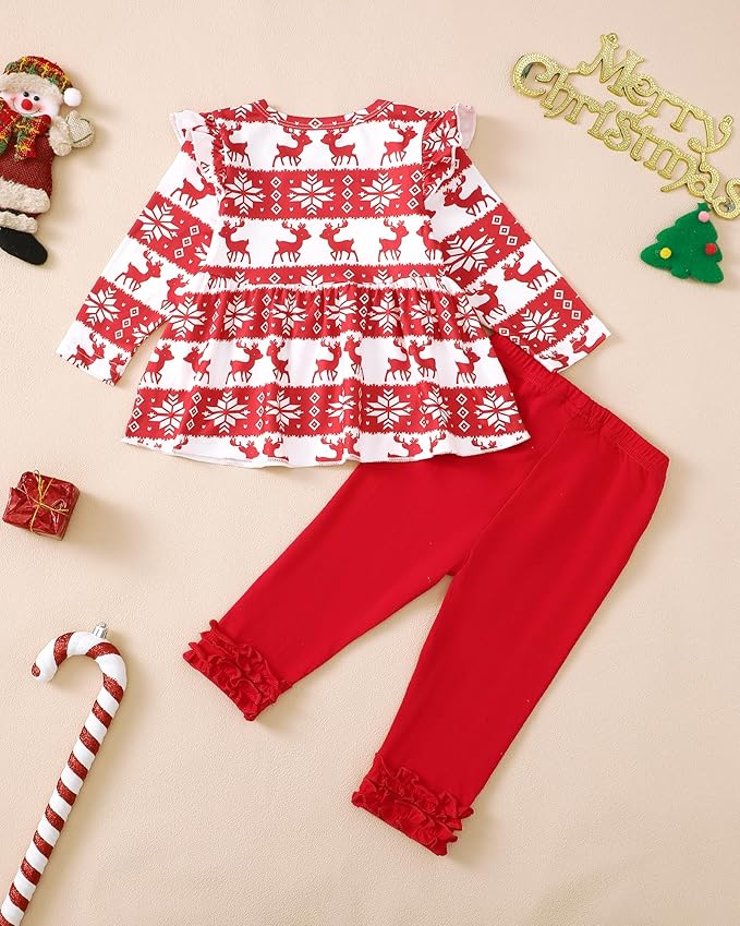 Baby Girl Clothes Toddler Girl Outfits Ruffle Shirt Pants Cute Infant Outfit Set Baby Girl Fall Winter Clothes