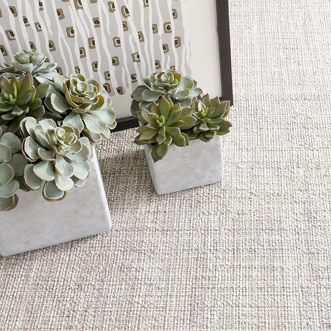 Dash and Albert Marled Cotton Area Rug - 2.5' x 12' Runner Grey Solid Handwoven Accent Rug - Durable, Lightweight, High Traffic Areas Hallway, Stairs, Bedroom