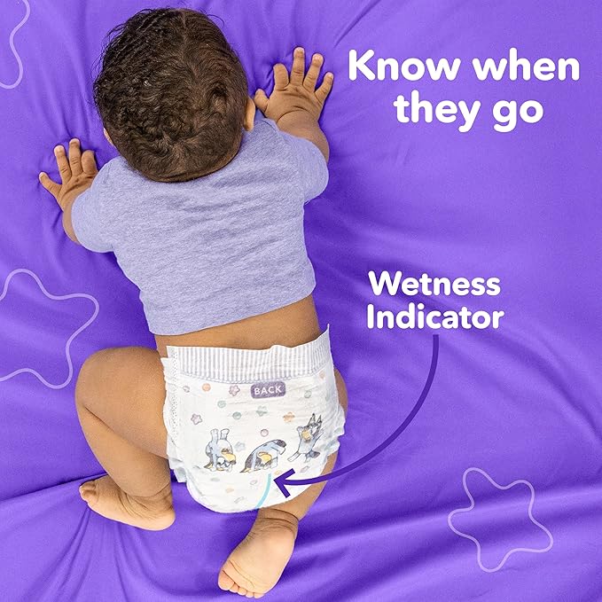 Luvs Size 1 Baby Diapers, Platinum Protection Bluey Diapers for Day & Night, Size 1, 294 Count (Packaging May Vary)