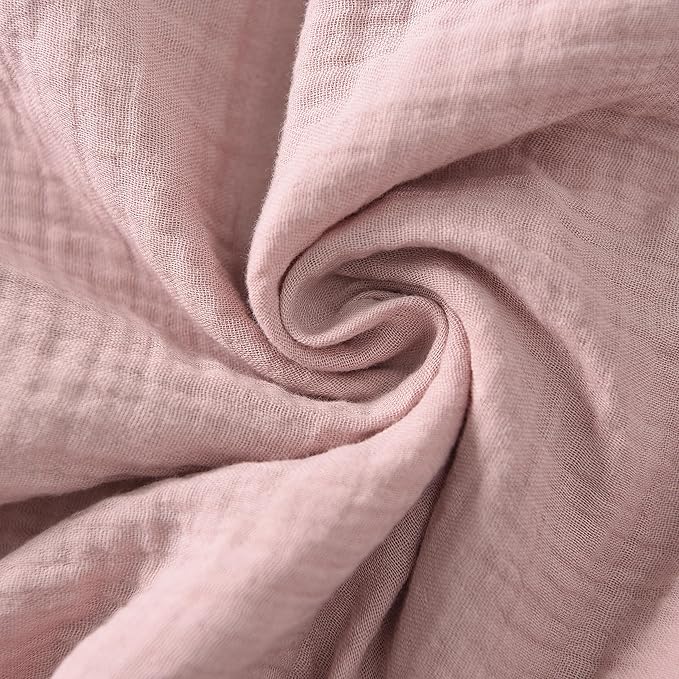 Baby Crib Sheets 2 PCS, 100% Organic Cotton Crib Sheet for Standard Crib Mattress(52”x 28”), Fitted and Soft Breathable Muslin Crib Mattress Sheet for Girl and Boy (Rainbow, Pink)