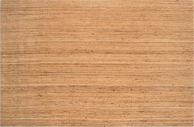 Hausattire Hand Woven Jute Braided Area Rug, 10’x14’ – Natural, Reversible Boho Rugs for Kitchen, Living Room, Bedroom I Farmhouse Decorative Floor Rug, 120x168 Inches