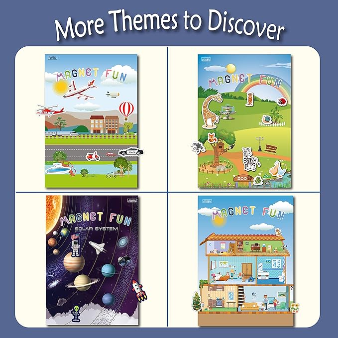 Magnetic Portable Playboard Construction Site Engineering Vehicles (44 Pcs)