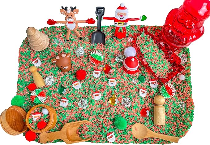 Kids Sensory bins Montessori sensory bin, sensory toys, Sensory bins, Sensory Bin For Preschoolers (Christmas RG)