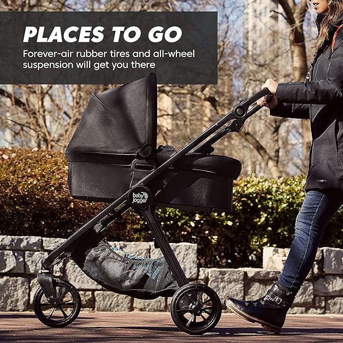 Baby Jogger City Mini GT2 All-Terrain Travel System with City GO 2 Infant Car Seat Pike Exclusive Includes Belly Bar Leatherette Handlebar and Premium Fabric
