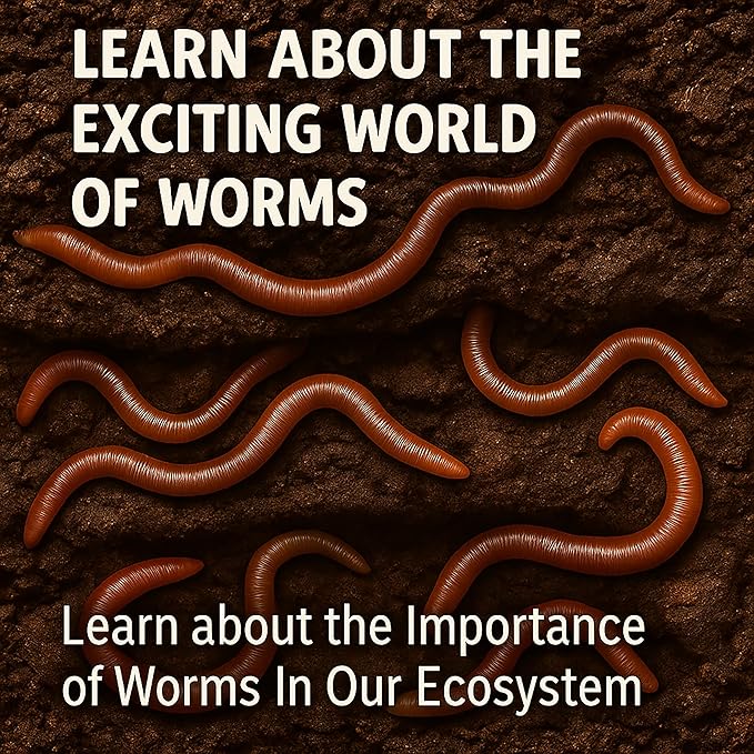 Worm Habitat Kit - Transparent Ecosystem Learning Container for Worm Observation and Soil Layer Studies - Composting Science Projects and Lab Use - Intended for Ages 15 & Older