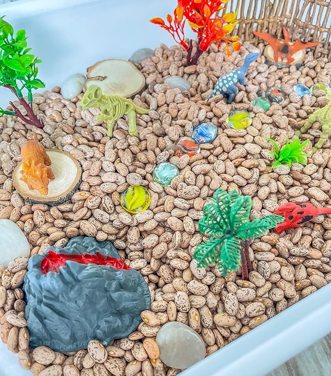 Kids Sensory bins Montessori sensory bin, sensory toys, Sensory bins, Sensory Bin For Preschoolers (Dinosaur)
