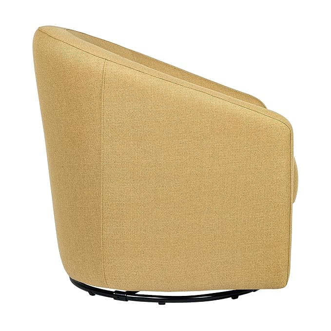 babyletto Madison Swivel Glider in Performance Dijon Eco-Twill, Water Repellent & Stain Resistant, Greenguard Gold and CertiPUR-US Certified