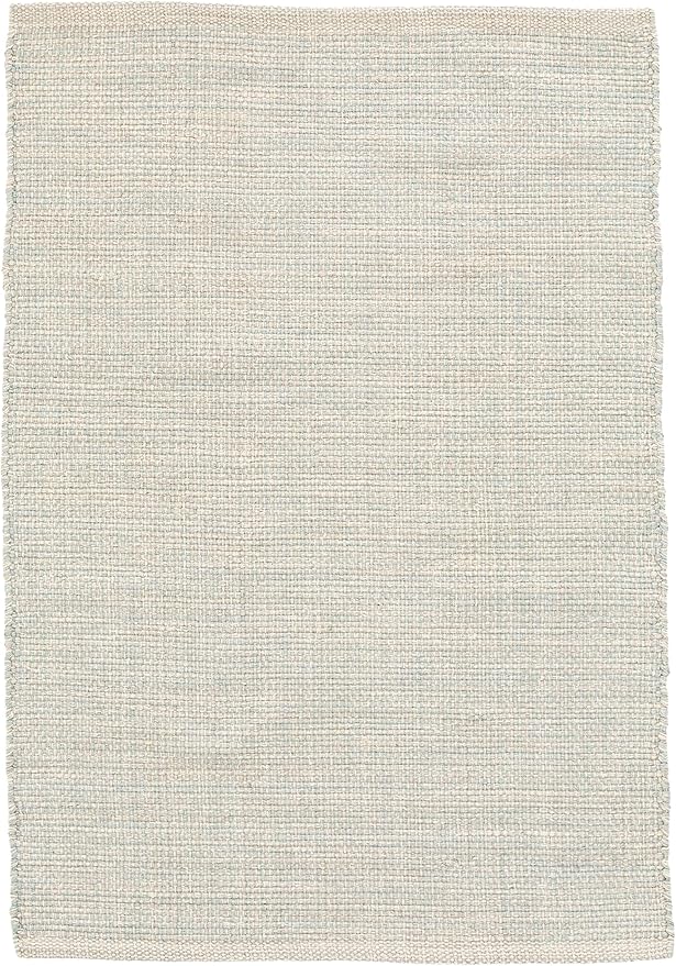 Dash and Albert Marled Cotton Area Rug - 2' x 3' Light Blue Solid Handwoven Accent Rug - Durable, Lightweight, High Traffic Areas Hallway, Bedroom, Living Room