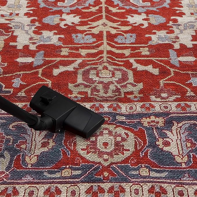 Keen Home Design 2x3 Rug - Machine Washable Entry Rug with Non-Slip Backing, Ideal for Enteryway, Kitchen, Bathroom, Laundry Room - Vintage, Easy Clean, Durable, Low Pile Rug - (2' x 3')