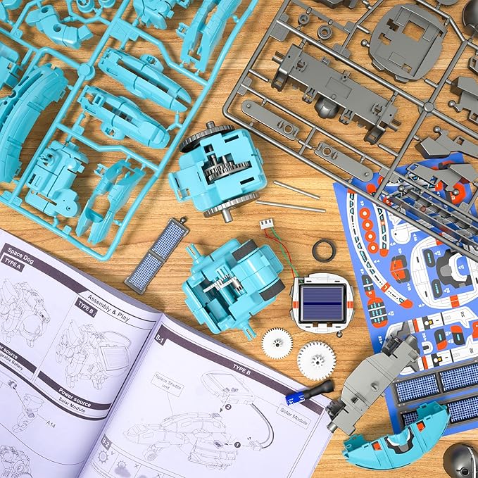 Lucky Doug STEM Projects for Kids Ages 8-12 12-16, 6-in-1 Building Science STEM Kits for Solar Robot Kit Space Toys Birthday Gifts for 8 9 10 11 12 13 14 15 16 Year Old, Boys Girls Teens