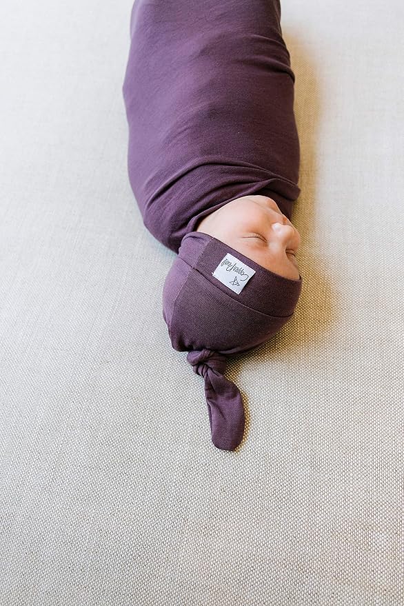 Copper Pearl Baby Swaddle Blanket - Premium Knit Baby Blanket, Large Soft Stretchy Receiving Blankets for Baby Boy and Girl, Swaddles for Newborn, Infant, and Toddler (Plum)