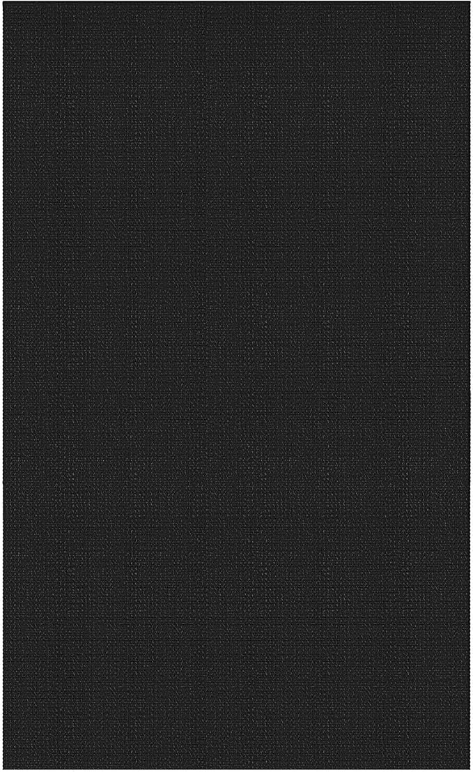 KOZYFLY Rugs for Entryway 3x5 ft Washable Area Rug Non Slip Rubber Backed Entry Rug Woven Indoor Door Mat Cotton Kitchen Rugs Floor Carpet for Entryway, Foyer, Backdoor, Black/Dark Grey