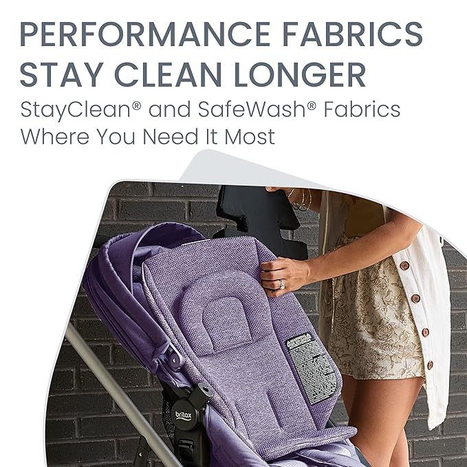Britax Willow Grove SC Baby Travel System, Infant Car Seat and Stroller Combo with Alpine Base, ClickTight Technology, SafeWash, Pindot Iris