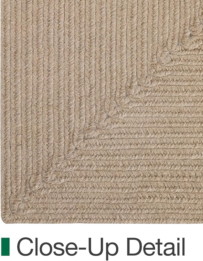 LUMI Jute Area Rug 8x10 for Living Room, Natural Handwoven Rugs Non Slip, Farmhouse Braided Carpets No Shedding for High Traffic, Dining Room, Indoor, Outdoor, Patio