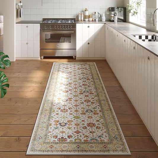 Runner Rug for Hallways Kitchen Rug Non Slip 2'x 6' Washable Rugs with Rubber Backing Soft Carpet Runner for Hallways, Kitchen, Laundry, Bedroom, Bathroom (Colorful)