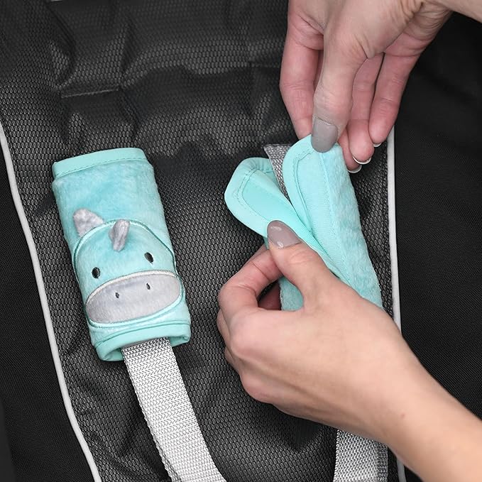 Travel Bug Baby & Toddler 3-Piece Head Support & Strap Covers Set for Car Seats, Strollers & Bouncers … (Dinosaur)