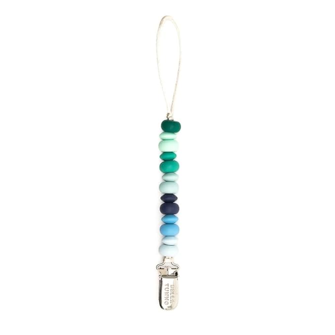 Bella Tunno Pacifier Clip Set – Soft Silicone Pacifier Clip for Infant and Baby Pacifier, Convenient and Lightweight, Non-Toxic and BPA Free Silicone (Soft Boy)