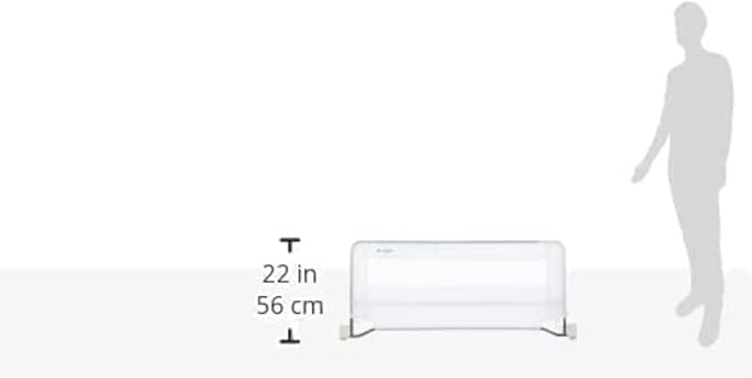 Regalo Swing Down Bed Rail Guard, with Reinforced Anchor Safety System