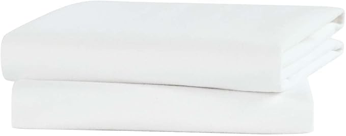 Flannel Crib Protector Pad，100％ Waterproof Mattress Protector Pad, One Size, 27" X 39", 2Pack