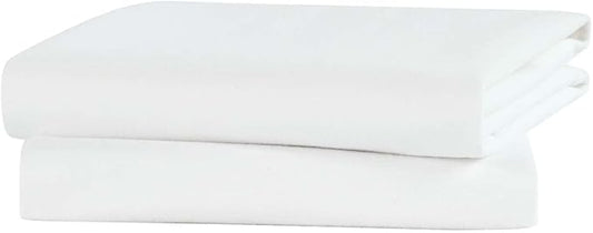 Flannel Crib Protector Pad，100％ Waterproof Mattress Protector Pad, One Size, 27" X 39", 2Pack