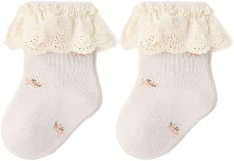 Toptim Newborn Baby-girls Socks and Bow Infant Toddler Ankle Socks