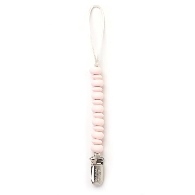 Bella Tunno Pacifier Clip Set – Soft Silicone Pacifier Clip for Infant and Baby Pacifier, Convenient and Lightweight, Non-Toxic and BPA Free Silicone (Soft Girl)
