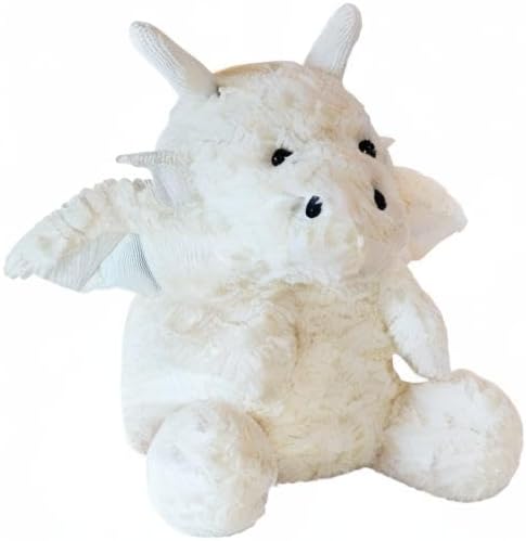 Little Flying Dragon - Cute Stuffed Animal Plush Toy - Adorable Soft Dragons Toy Plushies and Gifts - Perfect Present for Kids (White,7.87in/20cm)
