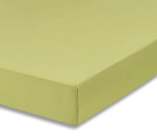 Everyday Kids Fitted Crib Sheet, 100% Soft Breathable Microfiber Baby Sheet, Fits Standard Size Crib Mattress 28in x 52in, Green Nursery Sheet