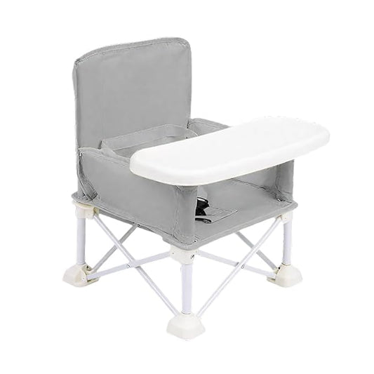 Portable Baby Seat Travel,Compact Folding Baby Chair with Safety Straps,Perfect for Travel, Camping,Beach
