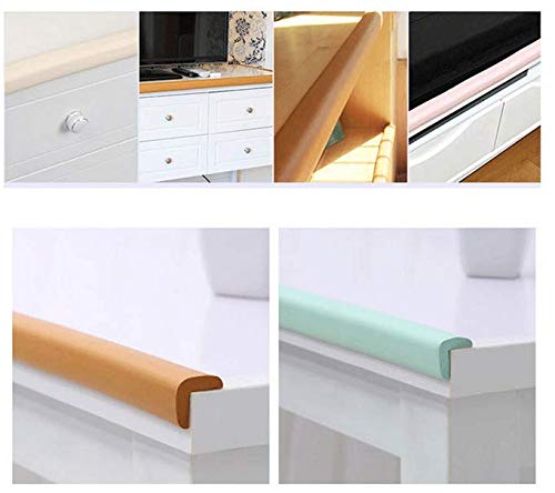 M2cbridge L Shape Extra Thick Furniture Table Edge Protectors Foam Baby Safety Bumper Guard 6.5 Ft (Blue)