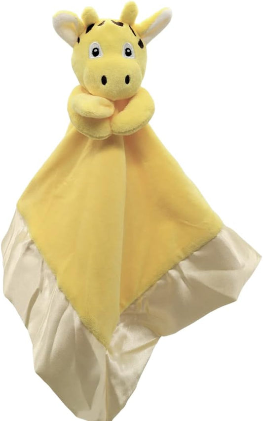 Giraffe Lovey Blanket for Baby | Large 20" x 20" Baby Lovey for Girls or Boys | Cute Giraffe Security Blanket for Babies and Toddlers