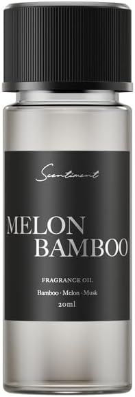 Diffuser Oil - Melon Bamboo | Aromatherapy Home Fragrance | Luxurious Scent with Notes of Bamboo, Melon, Musk (20ml)