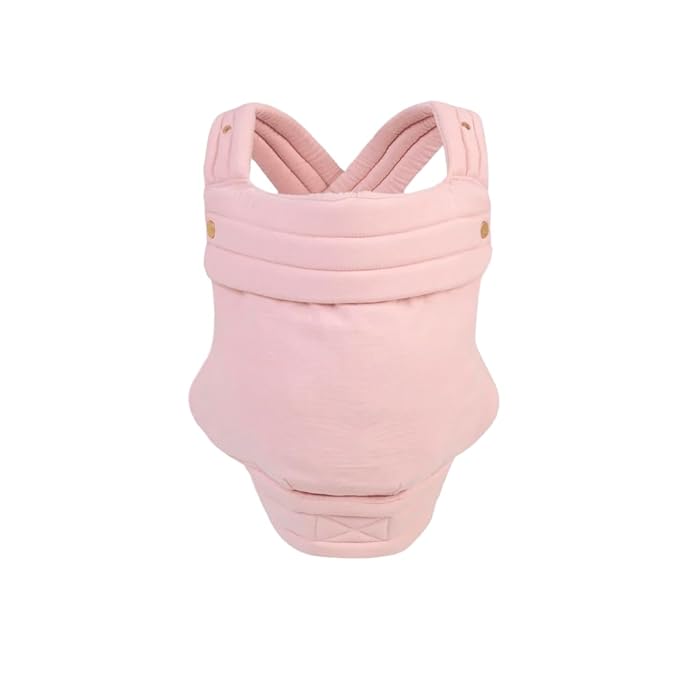 Mabē Monarch Ergonomic Baby Carrier – Premium Cotton Soft Structured Newborn to Toddler Carrier with Hip-Healthy Design, 3 Carry Positions (7-35lbs), Lightweight & Breathable, (Blush Dawn)